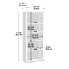 Halston 29.29” 5-Shelf Bookcase with Adjustable Shelves – Salt Oak | Bibliothèque Halston de 29,29 po à 5 tablettes avec tablettes réglables - chêne salé