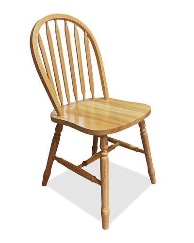 Hana Dining Chair, Wood, Slat-Back - Natural | Chaise de salle à manger Hana en bois avec dossier à lattes - naturelle