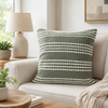 Harris Fabric Accent Pillow -Olive | Coussin décoratif Harris en tissu - olive