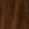 Hatfield 26" Eclectic Accent Table with Glass Top & Wood Base with Wheel Top – Dark Oak | Table d’appoint éclectique Hatfield de 26 po avec dessus en verre et base en bois avec dessus de style gouvernail - chêne foncé