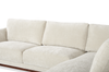 Horizon 2-Piece Right-Facing Fabric Sectional with Wood Base and Legs - Stone | Sofa sectionnel de droite Horizon 2 pièces en tissu avec base et pattes en bois - pierre