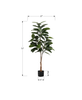 52” Artificial Indoor Rubber Tree in 5” Pot  | Hévéa artificiel de 52 po en pot de 5 po pour l’intérieur