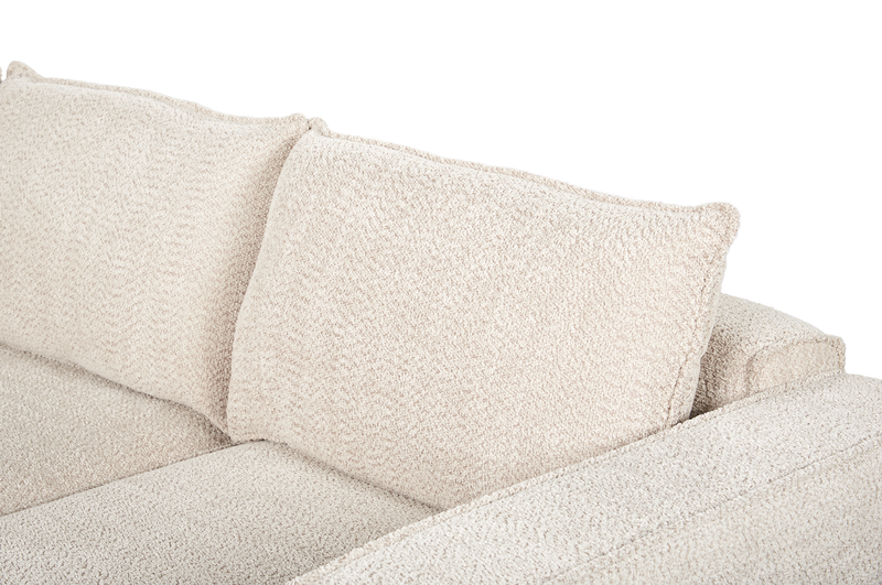 Infinity Modular 4-Piece Chenille Fabric Sofa Sectional – Taupe