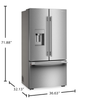 KitchenAid 36.6" 23.9 Cu. Ft. Counter Depth French Door Refrigerator - Stainless Steel - KRFC736SPS | Réfrigérateur KitchenAid de 23,9 pi3 et de 36,6 po de profondeur comptoir à portes françaises - acier inoxydable - KRFC736SPS
