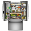 KitchenAid 36.6" 23.9 Cu. Ft. Counter Depth French Door Refrigerator - Stainless Steel - KRFC736SPS | Réfrigérateur KitchenAid de 23,9 pi3 et de 36,6 po de profondeur comptoir à portes françaises - acier inoxydable - KRFC736SPS
