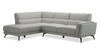 Kyrie 2-Piece Left-Facing Linen-Look Fabric Sectional - Taupe | Sofa sectionnel de gauche Kyrie 2 pièces de po en tissu d'apparence lin - taupe