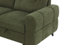 Laval 2-Piece Left-Facing Fabric Sleeper Sectional with Storage Chaise - Green | Sofa-lit sectionnel de gauche Laval 2 pièces en tissu avec fauteuil long de rangement - vert