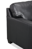 Made in Canada Lennox 79” Genuine Leather Sofa with Removable Cushions - Black | Sofa Lennox de 79 po fabriqué au Canada en cuir véritable avec coussins amovibles - noir