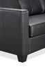 Made in Canada Lennox 79” Genuine Leather Sofa with Removable Cushions - Black | Sofa Lennox de 79 po fabriqué au Canada en cuir véritable avec coussins amovibles - noir