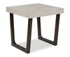 Lisette 40” Contemporary 2-Pack Coffee + End Table with Cement Look Top - Grey | Ensemble de 2 tables contemporaines Lisette de 40 po, table à café et table de bout, avec dessus d’apparence ciment - gris