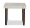 Lisette 40” Contemporary 2-Pack Coffee + End Table with Cement Look Top - Grey | Ensemble de 2 tables contemporaines Lisette de 40 po, table à café et table de bout, avec dessus d’apparence ciment - gris