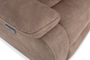 Marcel 6-Piece Fabric Power Reclining Sectional with Storage Console and USB Port - Warm Brown | Sofa sectionnel à inclinaison électrique Marcel 6 pièces en tissu avec console de rangement et port USB –  brun chaud