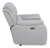 Marcel 39” Genuine Leather Power Reclining Chair with USB Port – Calm Grey | Fauteuil à inclinaison électrique Marcel de 39 po en cuir véritable avec port USB – gris apaisant