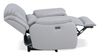 Marcel 39” Genuine Leather Power Reclining Chair with USB Port – Calm Grey | Fauteuil à inclinaison électrique Marcel de 39 po en cuir véritable avec port USB – gris apaisant