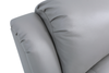 Marcel 39” Genuine Leather Power Reclining Chair with USB Port – Calm Grey | Fauteuil à inclinaison électrique Marcel de 39 po en cuir véritable avec port USB – gris apaisant