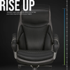 Shaquille O’Neal Home Maximos 29.5” High Back Executive Office Chair with Extended Headrest – Black | Fauteuil président Maximos de Shaquille O’Neal Home de 29,5 po à dossier haut avec appuie-tête prolongé – noir