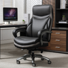 Shaquille O’Neal Home Maximos 29.5” High Back Executive Office Chair with Extended Headrest – Black | Fauteuil président Maximos de Shaquille O’Neal Home de 29,5 po à dossier haut avec appuie-tête prolongé – noir