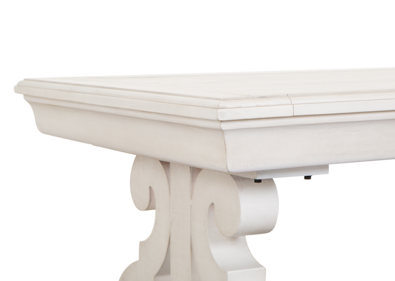 Milson 62\" Writing Desk with Storage - Alabaster
