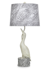Misty 15\" Table Lamp with Fabric Shade – Villa Grey