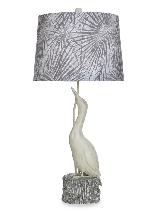 Misty 15\" Table Lamp with Fabric Shade – Villa Grey