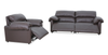 Momento 90" Genuine Leather Power Reclining Sofa – Chocolate  | Sofa à inclinaison électrique Momento de 90 po en cuir véritable - chocolat