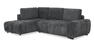 Moonlight Left-facing 2-piece Sectional with Storage Chaise – Grey  | Sofa sectionnel de gauche Moonlight 2 pièces avec fauteuil long de rangement - gris