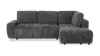 Moonlight Right-facing 2-piece Sleeper Sectional with Storage Chaise – Grey  | Sofa sectionnel-lit de droite Moonlight 2 pièces avec fauteuil long de rangement - gris