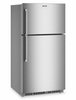 Maytag 33" 21 Cu. Ft. Wide Top Mount Refrigerator with Garage Mode - Stainless Steel - MRTX5121TZ | Réfrigérateur Maytag large de 21 pi3 et de 33 po à congélateur supérieur avec mode garage - acier inoxydable - MRTX5121TZ
