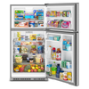 Maytag 33" 21 Cu. Ft. Wide Top Mount Refrigerator with Garage Mode - Stainless Steel - MRTX5121TZ | Réfrigérateur Maytag large de 21 pi3 et de 33 po à congélateur supérieur avec mode garage - acier inoxydable - MRTX5121TZ