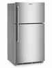 Maytag 33" 21 Cu. Ft. Wide Top Mount Refrigerator - Fingerprint-Resistant Stainless Steel - MRTX7621TZ | Réfrigérateur Maytag large de 21 pi3 et de 33 po à congélateur supérieur - acier inoxydable résistant aux traces de doigts - MRTX7621TZ
