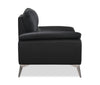 Mystic 41.7” Contemporary Genuine Leather Chair - Black | Fauteuil contemporain Mystic de 41,7 po en cuir véritable - noir