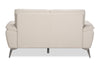 Mystic 65.7” Contemporary Genuine Leather Loveseat - Frost | Causeuse contemporaine Mystic de 65,7 po en cuir véritable - givre