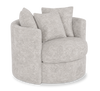 Made in Canada Sofa Lab Customizable Nest 42" Fabric Swivel Accent Chair – Plush Oyster  | Fauteuil d’appoint pivotant personnalisable Nest de Sofa Lab de 42 po fabriqué au Canada en tissu - Plush Oyster