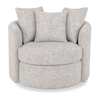 Made in Canada Sofa Lab Customizable Nest 42" Fabric Swivel Accent Chair – Plush Oyster  | Fauteuil d’appoint pivotant personnalisable Nest de Sofa Lab de 42 po fabriqué au Canada en tissu - Plush Oyster