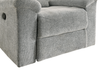 Nick 35.5" Chenille Fabric Reclining Chair - Grey | Fauteuil inclinable Nick de 35,5 po en tissu de chenille - gris