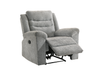Nick 35.5" Chenille Fabric Reclining Chair - Grey | Fauteuil inclinable Nick de 35,5 po en tissu de chenille - gris