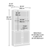 Oryn 35.28” 5-Shelf Bookcase with Storage – Pacific Maple | Bibliothèque Oryn de 35,28 po à 5 tablettes avec rangement - érable Pacifique