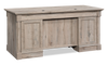Palladia 65.12" Executive Desk with 7 Drawers – Split Oak | Bureau de direction Palladia de 65,12 po à 7 tiroirs - chêne fendu