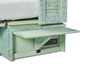Parker Cabinet Bed with Pocket Coil Memory Foam Mattress, Seafoam - Queen Size | Armoire-lit Parker avec matelas en mousse à mémoire de forme à ressorts ensachés, écume de mer - format grand lit