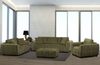 Made in Canada Pebble 70" Fabric Loveseat with Matching Accent Pillows - Green | Causeuse Pebble de 70 po fabriquée au Canada en tissu avec coussins décoratifs assortis - verte