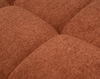 Made in Canada Pebble 96" Fabric Sofa with Matching Accent Pillows - Orange | Sofa Pebble de 96 po fabriqué au Canada en tissu avec coussins décoratifs assortis - orange