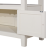 Piper 7pc Counter-Height Dining Set with Table & 6 Chairs, 60-72" Extension, Storage – White | Ensemble de salle à manger Piper 7 pièces de hauteur comptoir avec table de 60 po à 72 po (L) avec rallonge, 6 chaises et rangement - blanc
