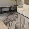 Plasma White Marble Area Rug – 5’3” x 7’7” | Carpette Plasma à motif marbré blanc - 5 pi 3 po x 7 pi 7 po