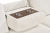 Pocket 2-piece Right-facing Linen-Look Fabric Sleeper Sectional with Storage - Beige | Sofa-lit sectionnel de droite Pocket 2 pièces en tissu d’apparence lin avec rangement - beige