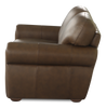 Chateau d’Ax Porto 66" Traditional Genuine Leather Loveseat - Chocolate | Causeuse traditionnelle Porto de Château d’Ax de 66 po en cuir véritable - chocolat