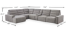 Shaquille O’Neal Home Prestige 7-Piece Left-Facing Sectional with Power Reclining and Power Sliding – Grey | Sofa sectionnel de gache Prestige de Shaquille O’Neal Home 7 pièces avec inclinaison et coulissement électrique - gris