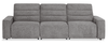 Shaquille O’Neal Home Prestige 3-piece Power Reclining Sofa – Grey | Sofa sectionnel Prestige de Shaquille O’Neal Home 3 pièces avec inclinaison électrique - gris