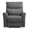 Quest 36.5" Chenille Fabric Power Reclining Chair - Grey | Fauteuil à inclinaison électrique Quest de 36,5 po en tissu de chenille- gris