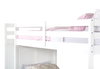 Quinn Bunk Bed with Built-in Staircase Dresser & Guard Rail for Kids, White - Twin/Twin | Lits superposés Quinn pour enfants avec commode escalier intégrée et garde-corps, blancs - simple et simple