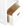 Quinn Bunk Bed with Built-in Staircase Dresser & Guard Rail for Kids, White - Twin/Twin | Lits superposés Quinn pour enfants avec commode escalier intégrée et garde-corps, blancs - simple et simple